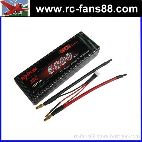 Kypom 7.4v 5800mah 35C Li-polymer Battery Hard Case for RC Car